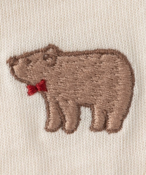 combimini（コンビミニ）の「くま襟シャツ（シャツ/ブラウス・キッズ・ネイビー/アイボリー・70/80）」の4枚目の写真