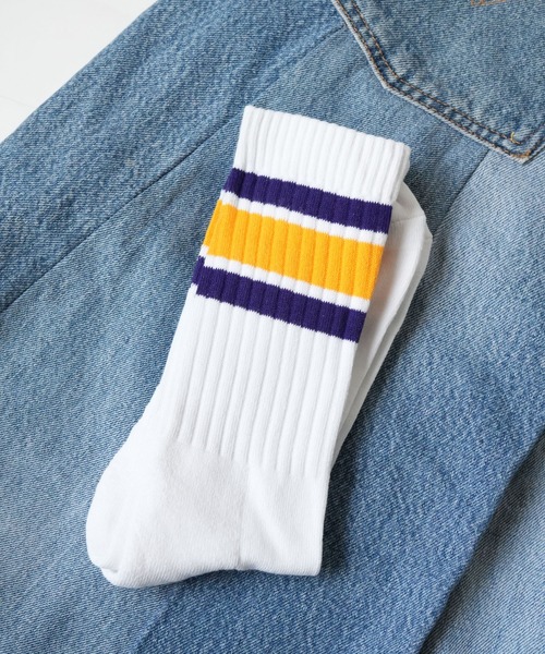 United Athle(ユナイテッドアスレ)の「【 UNITED ATHLE / ユナイテッドアスレ 】カラー ライン クルーソックス(ソックス/靴下・メンズ・ホワイト×ブラック/ホワイト系その他/ホワイト×ネイビー/ホワイト×グリーン/グリーン・FREE)」の14枚目の写真
