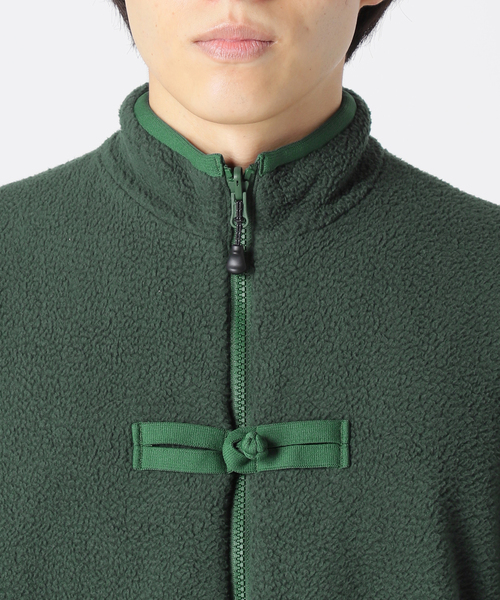 Snow Peak(スノーピーク)の「【SNOWPEAK×JS】別注 ボアフリース リバーシブルチャイナジャケット(ブルゾン・メンズ・ブラック/グリーン・SMALL/MEDIUM/LARGE)」の19枚目の写真