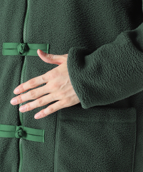 Snow Peak(スノーピーク)の「【SNOWPEAK×JS】別注 ボアフリース リバーシブルチャイナジャケット(ブルゾン・メンズ・ブラック/グリーン・SMALL/MEDIUM/LARGE)」の21枚目の写真