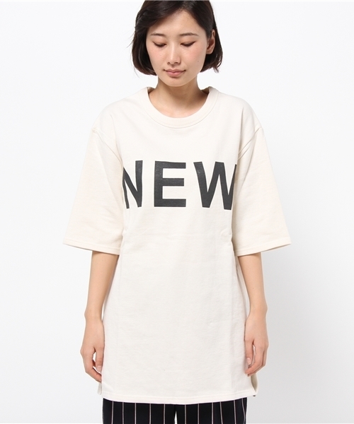 WHO'S WHO gallery(フーズフーギャラリー)の「【THEBIG】NEWYORKビッグTEE(Tシャツ/カットソー・レディース・ホワイト/グレー・FREE)」の10枚目の写真
