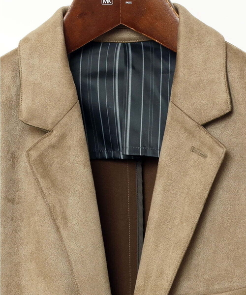 MK MICHEL KLEIN HOMME （エムケーミッシェルクランオム）の「スエードチェスターコート（チェスターコート・メンズ・カーキ/ネイビー・MEDIUM/X-LARGE/LARGE）」の11枚目の写真