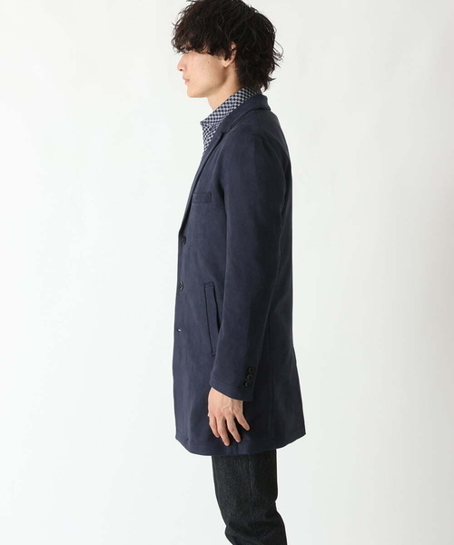 MK MICHEL KLEIN HOMME （エムケーミッシェルクランオム）の「スエードチェスターコート（チェスターコート・メンズ・カーキ/ネイビー・MEDIUM/X-LARGE/LARGE）」の8枚目の写真