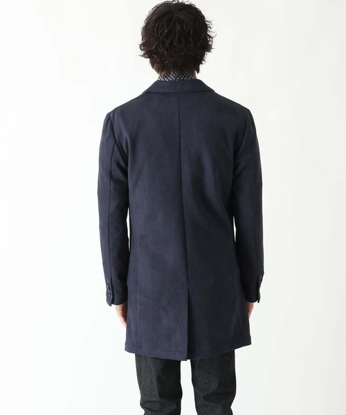 MK MICHEL KLEIN HOMME （エムケーミッシェルクランオム）の「スエードチェスターコート（チェスターコート・メンズ・カーキ/ネイビー・MEDIUM/X-LARGE/LARGE）」の12枚目の写真