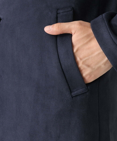 MK MICHEL KLEIN HOMME （エムケーミッシェルクランオム）の「スエードチェスターコート（チェスターコート・メンズ・カーキ/ネイビー・MEDIUM/X-LARGE/LARGE）」の20枚目の写真