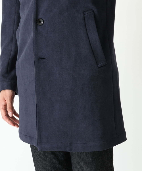 MK MICHEL KLEIN HOMME （エムケーミッシェルクランオム）の「スエードチェスターコート（チェスターコート・メンズ・カーキ/ネイビー・MEDIUM/X-LARGE/LARGE）」の21枚目の写真