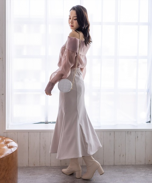 clear（クリア）の「ミニキルティングショルダー（ショルダーバッグ・レディース・ホワイト/ブラック・F）」の8枚目の写真