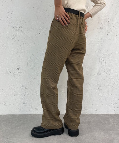 apres jour mignon（アプレジュールミニョン）の「チェックパンツ【SETUP着用可能】【ZOZOTOWN限定アイテム】（その他パンツ・レディース・グリーン系その他/ブラウン系その他/ベージュ系その他・SMALL/MEDIUM/X-LARGE）」の6枚目の写真