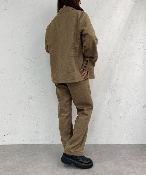 apres jour mignon（アプレジュールミニョン）の「チェックパンツ【SETUP着用可能】【ZOZOTOWN限定アイテム】（その他パンツ・レディース・グリーン系その他/ブラウン系その他/ベージュ系その他・SMALL/MEDIUM/X-LARGE）」の9枚目の写真