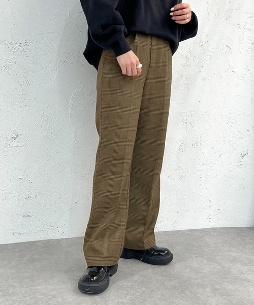 apres jour mignon（アプレジュールミニョン）の「チェックパンツ【SETUP着用可能】【ZOZOTOWN限定アイテム】（その他パンツ・レディース・グリーン系その他/ブラウン系その他/ベージュ系その他・SMALL/MEDIUM/X-LARGE）」の11枚目の写真