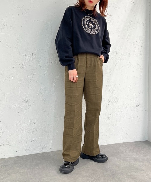 apres jour mignon（アプレジュールミニョン）の「チェックパンツ【SETUP着用可能】【ZOZOTOWN限定アイテム】（その他パンツ・レディース・グリーン系その他/ブラウン系その他/ベージュ系その他・SMALL/MEDIUM/X-LARGE）」の13枚目の写真