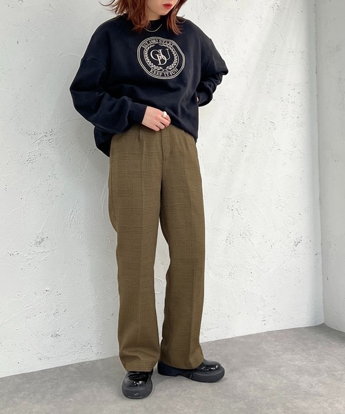 apres jour mignon（アプレジュールミニョン）の「チェックパンツ【SETUP着用可能】【ZOZOTOWN限定アイテム】（その他パンツ・レディース・グリーン系その他/ブラウン系その他/ベージュ系その他・SMALL/MEDIUM/X-LARGE）」の14枚目の写真