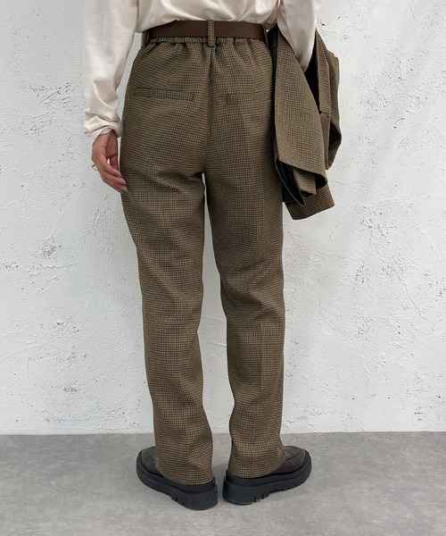 apres jour mignon（アプレジュールミニョン）の「チェックパンツ【SETUP着用可能】【ZOZOTOWN限定アイテム】（その他パンツ・レディース・グリーン系その他/ブラウン系その他/ベージュ系その他・SMALL/MEDIUM/X-LARGE）」の17枚目の写真