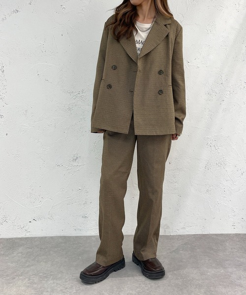 apres jour mignon（アプレジュールミニョン）の「チェックパンツ【SETUP着用可能】【ZOZOTOWN限定アイテム】（その他パンツ・レディース・グリーン系その他/ブラウン系その他/ベージュ系その他・SMALL/MEDIUM/X-LARGE）」の18枚目の写真