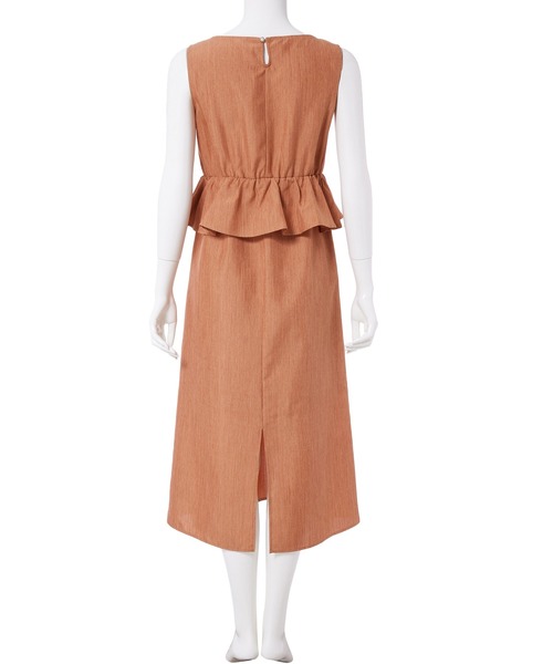 Edit Sheen(エディットシーン)の「ペプラムデザインワンピース(ワンピース・レディース・オレンジ/ネイビー・S/M)」の14枚目の写真