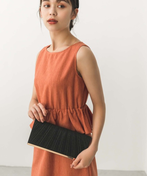 Edit Sheen(エディットシーン)の「ペプラムデザインワンピース(ワンピース・レディース・オレンジ/ネイビー・S/M)」の6枚目の写真