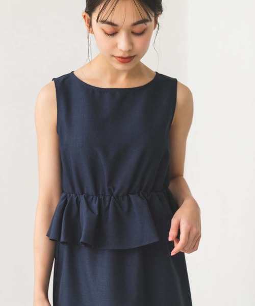 Edit Sheen(エディットシーン)の「ペプラムデザインワンピース(ワンピース・レディース・オレンジ/ネイビー・S/M)」の21枚目の写真