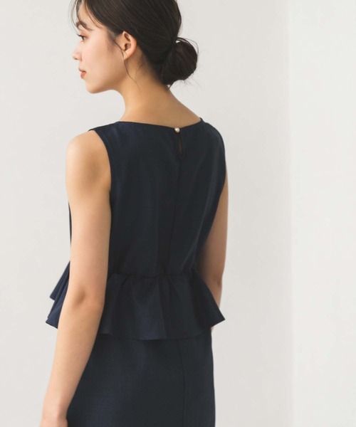 Edit Sheen(エディットシーン)の「ペプラムデザインワンピース(ワンピース・レディース・オレンジ/ネイビー・S/M)」の19枚目の写真