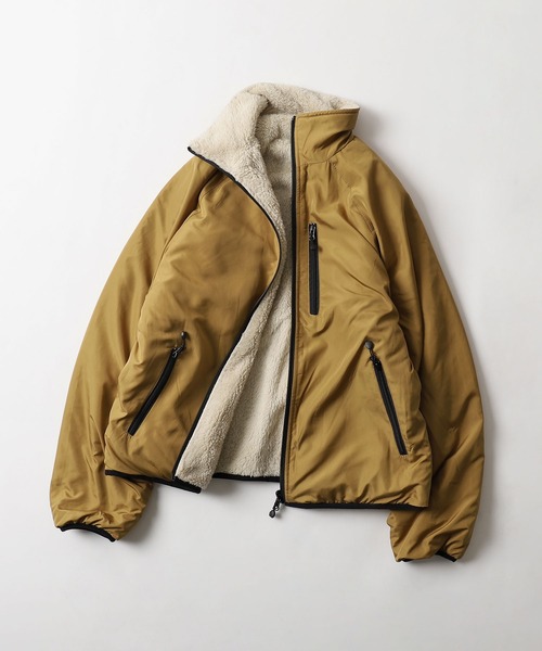 ZIP FIVE(ジップファイブ)の「【ZIP FIVE】【ZIP OUTDOOR】ナイロン フリース リバーシブル 2WAYスタンドカラーブルゾン/ボアブルゾン(ブルゾン・レディース・ブラック×ブラック/ベージュ系/カーキ系/キャメル・X-LARGE/LARGE/MEDIUM)」の12枚目の写真