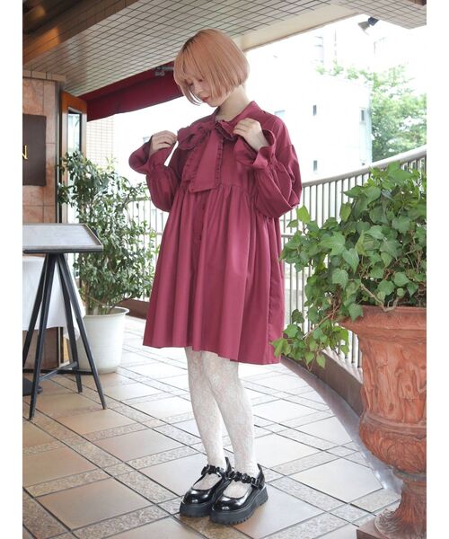 merry jenny（メリージェニー）の「タイリボンミニワンピース