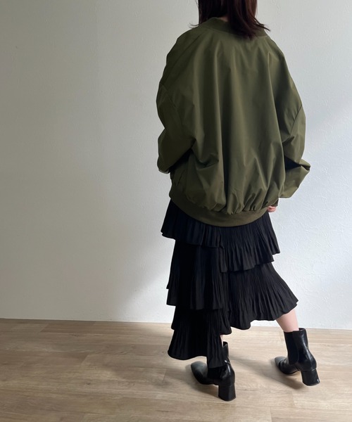 ISOOK（アイスー）の「【ISOOK / アイスー】アシンメトリープリーツスカート / アシメスカート ティアードスカート ZOZOTOWN限定（スカート・レディース・ベージュ/ブラック・FREE）」の21枚目の写真