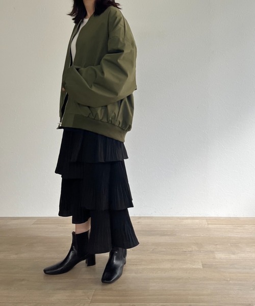 トリココムデギャルソン アシンメトリー ティアードプリーツ スカート 美品】 tricot COMME des GARCONS / トリココムデギャルソン