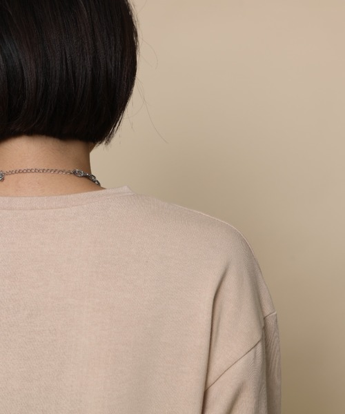 GENXDER(ノンジェンダー)の「【genxder】ユニセックス オリジナル蝶々刺繍ポケットロングTシャツ(Tシャツ/カットソー・メンズ・グレー/ホワイト/ブラウン/ブラック/グリーン・LARGE/X-LARGE/MEDIUM)」の10枚目の写真