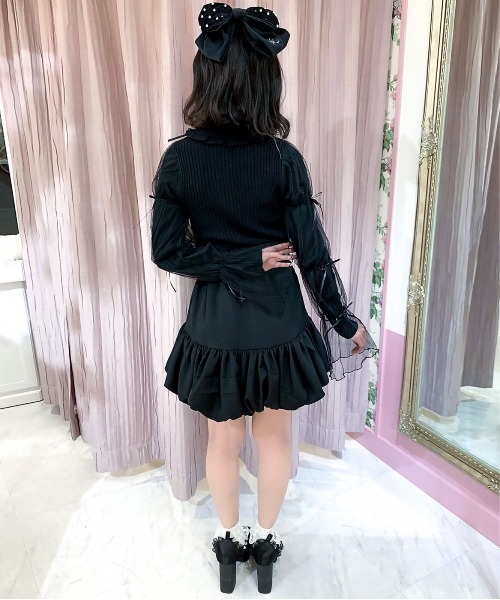 Swankiss（スワンキス）の「HB girly basic knit（ニット/セーター・レディース・ブラック/ピンク/グレー・FREE）」の7枚目の写真