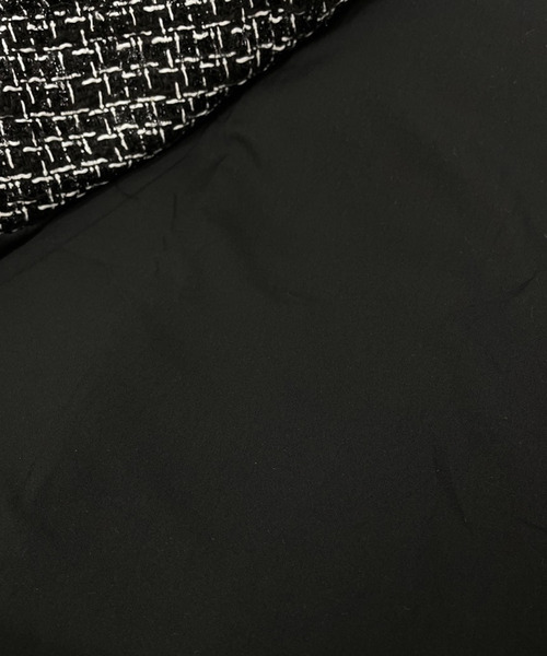 DAY CLOSET（デイ クローゼット）の「レディース フリンジツイードチェック風ベスト（ベスト・レディース・ブラック/ホワイト・ONE SIZE）」の17枚目の写真