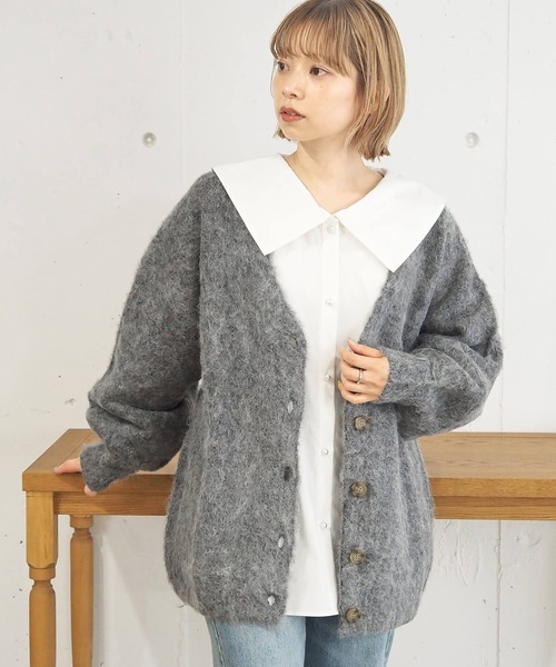ドゥーズィエムクラス Big Cardigan カーディガン グレー Deuxieme