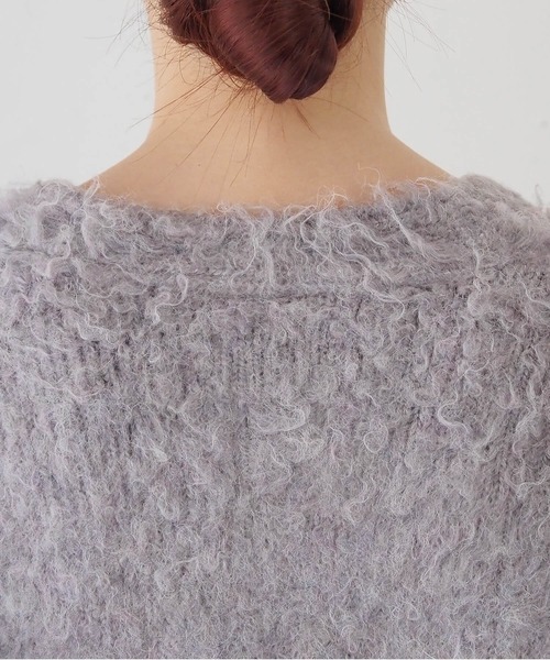 tiptop（ティップトップ）の「【wool】シャギーVネックBIGカーディガン（カーディガン/ボレロ・レディース・ベージュ/グリーン/ピンク/サックスブルー/ブルー系その他/グリーン系その他/チャコールグレー/ブルー/ライム/グレー・FREE）」の20枚目の写真