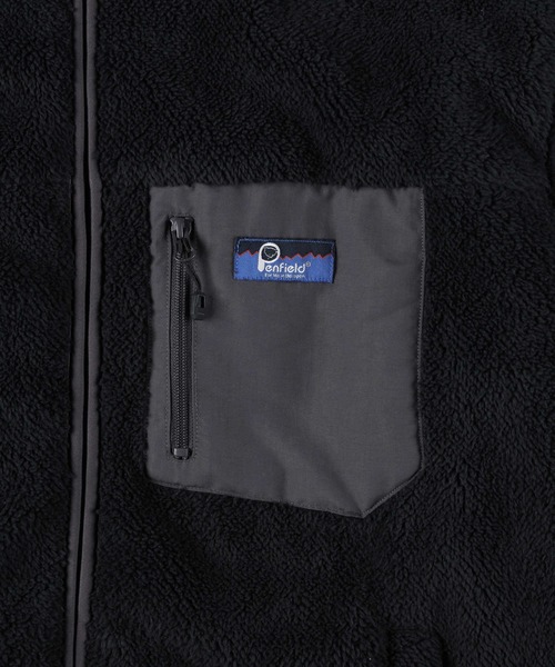 PEN FIELD（ペンフィールド）の「【PENFIELD】スタンドボアジャケット（ブルゾン・メンズ・ブラック/ホワイト・M/L/XL）」の7枚目の写真