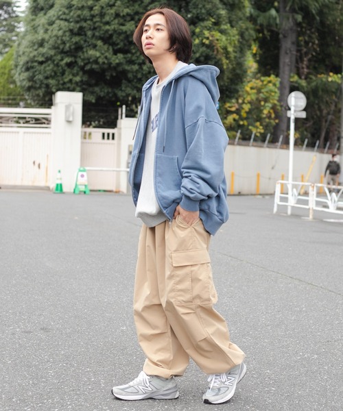 WEGO（ウィゴー）の「WEGO/リップストップ カーゴパンツ（カーゴパンツ・メンズ・ベージュ/カーキ/ブラック/グレー/ライトグレー/ネイビー/その他1・MEDIUM/LARGE）」の20枚目の写真