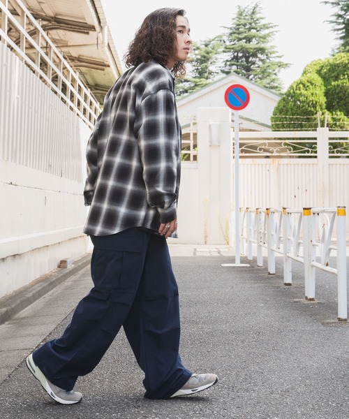 WEGO（ウィゴー）の「WEGO/リップストップ カーゴパンツ（カーゴパンツ・メンズ・ベージュ/カーキ/ブラック/グレー/ライトグレー/ネイビー/その他1・MEDIUM/LARGE）」の14枚目の写真