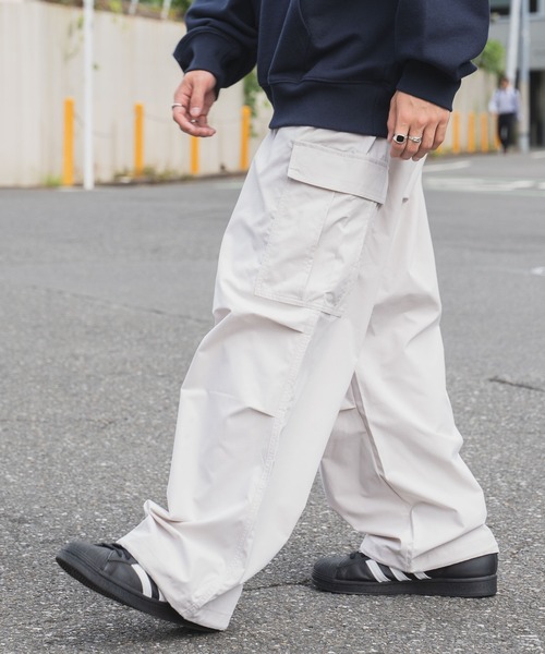 WEGO（ウィゴー）の「WEGO/リップストップ カーゴパンツ（カーゴパンツ・メンズ・ベージュ/カーキ/ブラック/グレー/ライトグレー/ネイビー/その他1・MEDIUM/LARGE）」の11枚目の写真