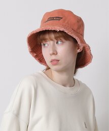 DOUBLE NAME | ロゴ刺繍フリンジバケットハット(ハット)