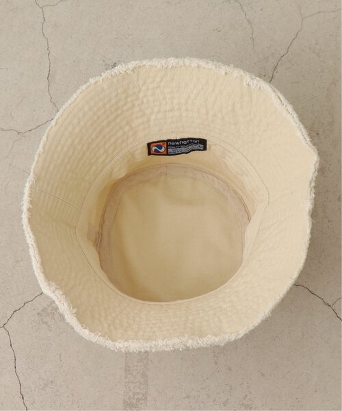 DOUBLE NAME（ダブルネーム）の「ロゴ刺繍フリンジバケットハット（ハット・レディース・チャコールグレー/オレンジ/キナリ・FREE）」の14枚目の写真