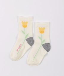 KP DECO | 日本製/お花モチーフのクルーソックス(15～23)(ソックス/靴下)