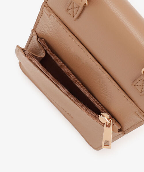 Afternoon Tea（アフタヌーンティー）の「フラップスマホショルダーバッグ（ショルダーバッグ・レディース・ブラック/ベージュ・ONE SIZE）」の6枚目の写真