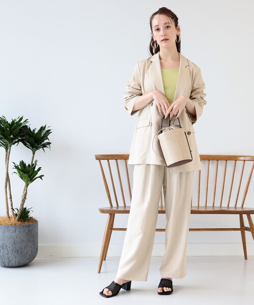 Ray BEAMS（レイビームス）の「Ray BEAMS / バケット バッグ（トートバッグ・レディース・ナチュラル/ブラック・ONE SIZE）」の5枚目の写真