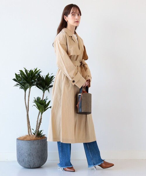 Ray BEAMS（レイビームス）の「Ray BEAMS / バケット バッグ（トートバッグ・レディース・ナチュラル/ブラック・ONE SIZE）」の7枚目の写真