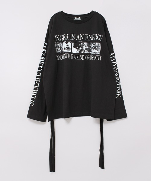 RNA（アールエヌエー）の「M2036 ANGERフォトリボンロンT（Tシャツ/カットソー・レディース・ホワイト/ライトイエロー/ブラック・MEDIUM）」の3枚目の写真