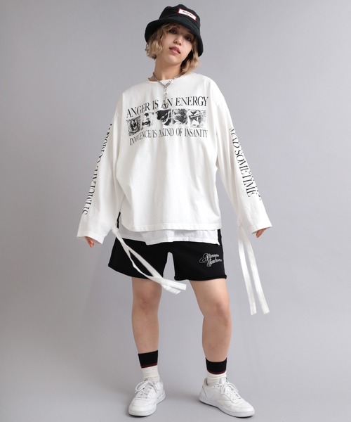 RNA（アールエヌエー）の「M2036 ANGERフォトリボンロンT（Tシャツ/カットソー・レディース・ホワイト/ライトイエロー/ブラック・MEDIUM）」の7枚目の写真