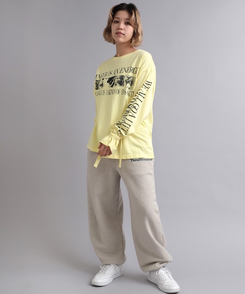 RNA（アールエヌエー）の「M2036 ANGERフォトリボンロンT（Tシャツ/カットソー・レディース・ホワイト/ライトイエロー/ブラック・MEDIUM）」の11枚目の写真