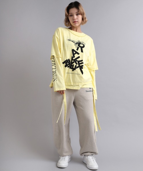 RNA（アールエヌエー）の「M2036 ANGERフォトリボンロンT（Tシャツ/カットソー・レディース・ホワイト/ライトイエロー/ブラック・MEDIUM）」の12枚目の写真