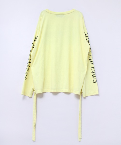 RNA（アールエヌエー）の「M2036 ANGERフォトリボンロンT（Tシャツ/カットソー・レディース・ホワイト/ライトイエロー/ブラック・MEDIUM）」の5枚目の写真