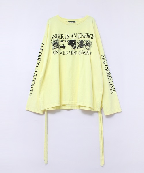 RNA（アールエヌエー）の「M2036 ANGERフォトリボンロンT（Tシャツ/カットソー・レディース・ホワイト/ライトイエロー/ブラック・MEDIUM）」の4枚目の写真