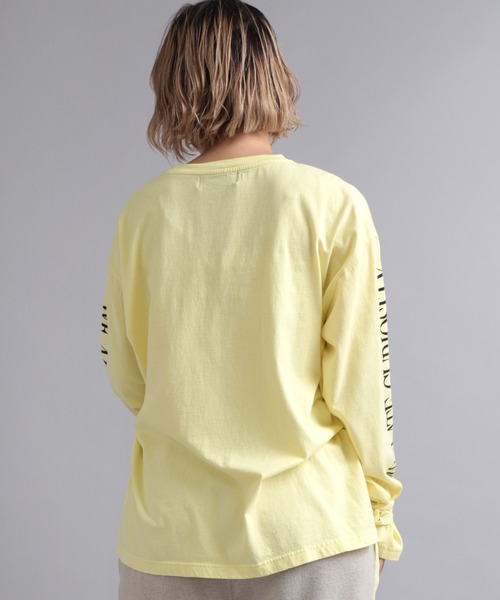 RNA（アールエヌエー）の「M2036 ANGERフォトリボンロンT（Tシャツ/カットソー・レディース・ホワイト/ライトイエロー/ブラック・MEDIUM）」の10枚目の写真