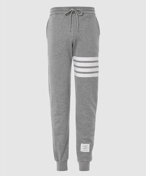 THOM BROWNE(トムブラウン)の「CLASSIC SWEATPANT WITH ENGINEERED 4-BAR IN CLASSIC LOOP BACK(スウェットパンツ・メンズ・ライトグレー/ネイビー・0/1/2)」の2枚目の写真