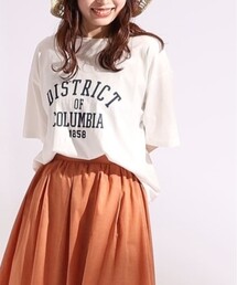 SHOO・LA・RUE | 【プチプラ/コットン100%】選べるプリント バリエーション 大人きれい 半袖Tシャツ(Tシャツ/カットソー)